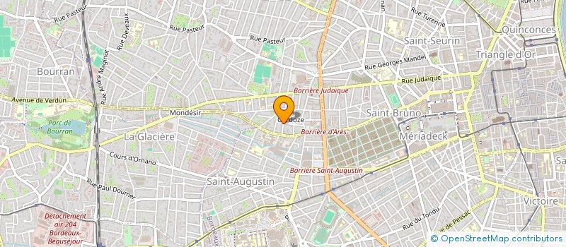 localisation de l'entreprise ATELIER GARANCE  BORDEAUX