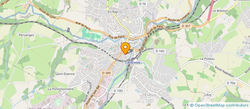 localisation de l'entreprise ATELIER GC  L'ARBRESLE