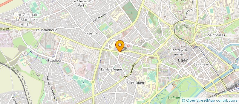 localisation de l'entreprise ATELIER GE RA à CAEN