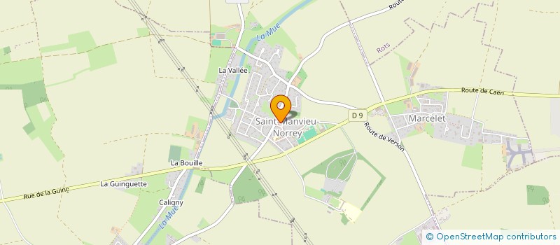 localisation de l'entreprise ATELIER GENIE CIVIL CAENNAIS  THUE ET MUE