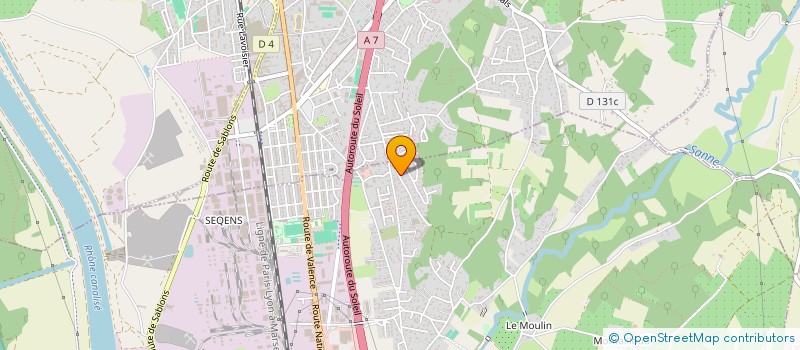 localisation de l'entreprise ATELIER GENIN ITIER  SALAISE-SUR-SANNE