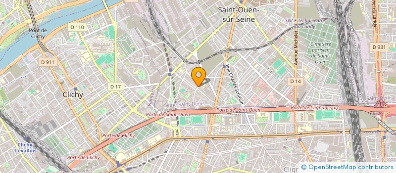 localisation de l'entreprise ATELIER GERARD à SAINT-OUEN-SUR-SEINE