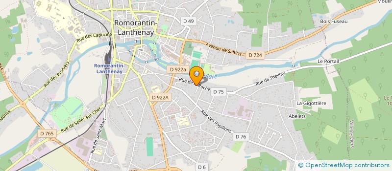 localisation de l'entreprise ATELIER GERMAIN à ROMORANTIN-LANTHENAY