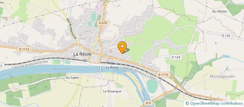 localisation de l'entreprise ATELIER  GERMON  LA REOLE