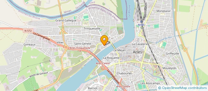 localisation de l'entreprise ATELIER GESTION INFORMATIQUE SECRETARIAT  ARLES