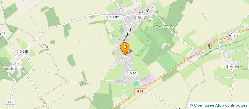 localisation de l'entreprise ATELIER GHESTIN  SAULTY