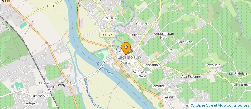 localisation de l'entreprise ATELIER GOUPIL  CADILLAC-SUR-GARONNE