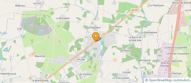 localisation de l'entreprise ATELIER GOURGUENEZ  LA GRIGONNAIS