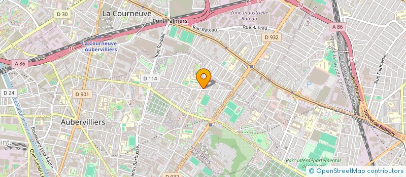 localisation de l'entreprise ATELIER GOURMAND à AUBERVILLIERS