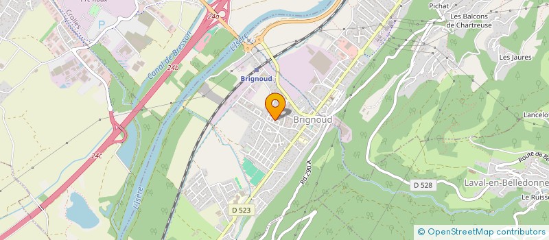 localisation de l'entreprise ATELIER GRANGENEUVE  VILLARD-BONNOT