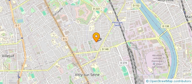 localisation de l'entreprise ATELIER GRAPHIQUE à VITRY-SUR-SEINE