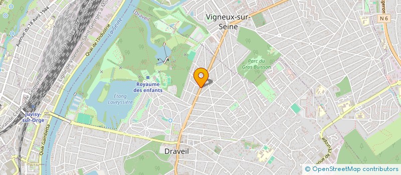 localisation de l'entreprise ATELIER GRAPHIQUE 91 à DRAVEIL