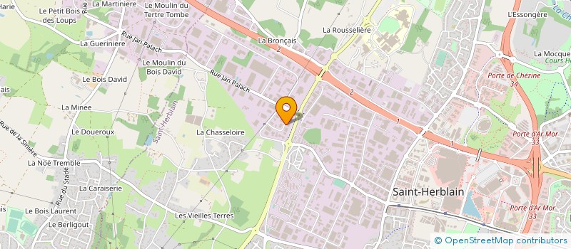 localisation de l'entreprise ATELIER GRAPHIQUE PHOTO PLAN à SAINT-HERBLAIN