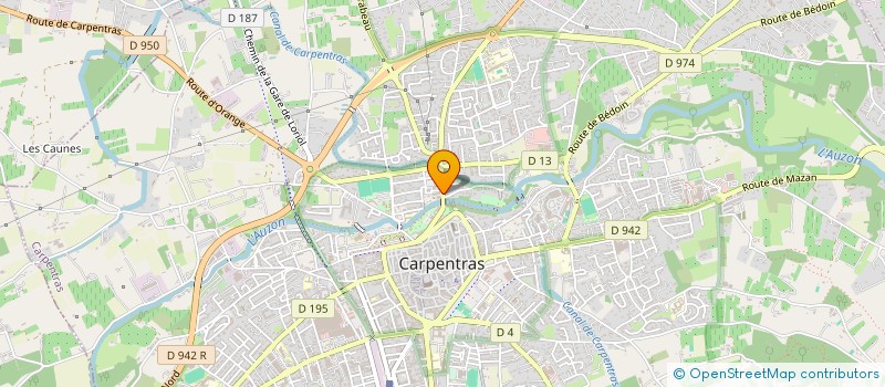 localisation de l'entreprise ATELIER GRAPHIQUE SIGNE  CARPENTRAS