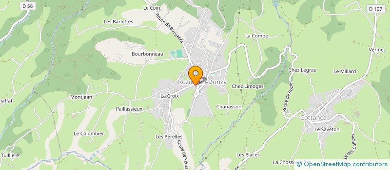 localisation de l'entreprise ATELIER GRIFFON  ROZIER-EN-DONZY