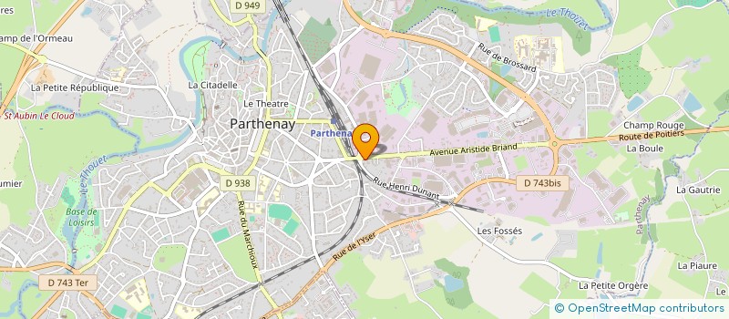 localisation de l'entreprise ATELIER GT MOTO  PARTHENAY