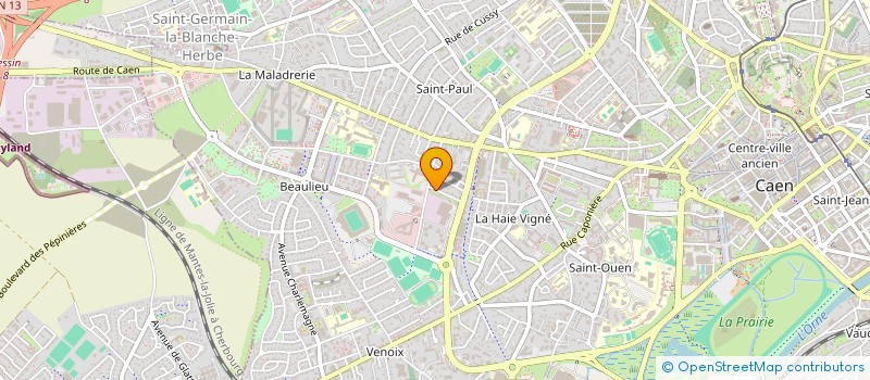 localisation de l'entreprise ATELIER GUIBERT BOIS & CONCEPTION  CAEN