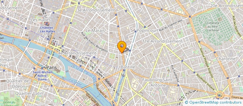 localisation de l'entreprise ATELIER GUIGUE  PARIS