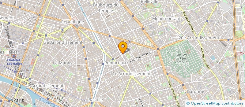 localisation de l'entreprise ATELIER GUINOT BAKER  PARIS