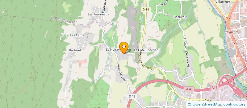 localisation de l'entreprise ATELIER GUSMERINI  LA MOTTE-SERVOLEX