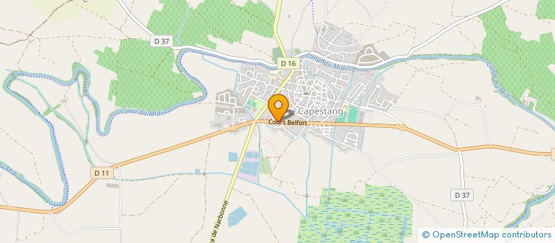 localisation de l'entreprise ATELIER H  CAPESTANG