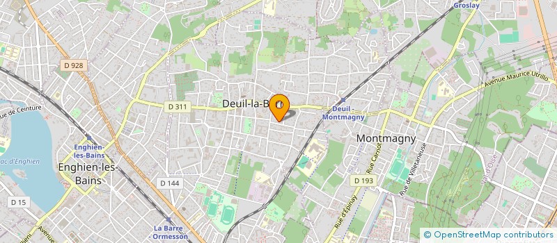 localisation de l'entreprise ATELIER HABITAT MONTBROUARD  DEUIL-LA-BARRE