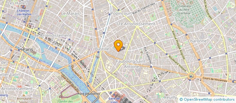 localisation de l'entreprise ATELIER HUBER à PARIS