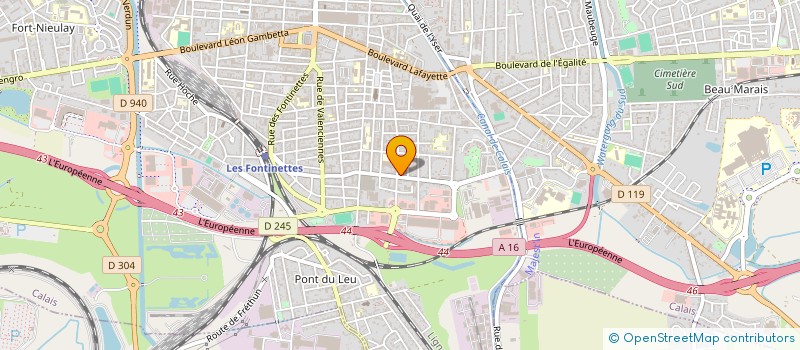 localisation de l'entreprise ATELIER HVB à CALAIS