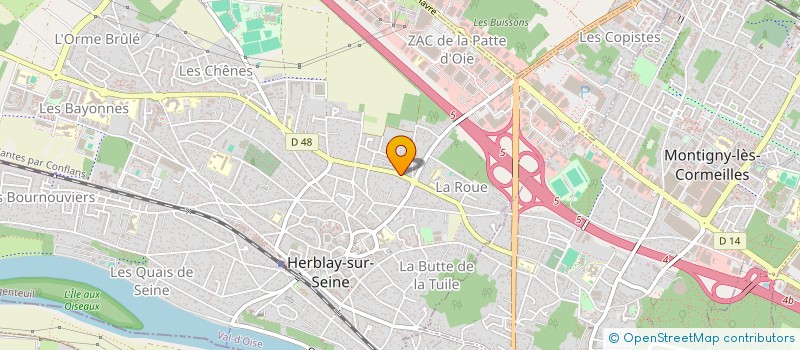 localisation de l'entreprise ATELIER ICG  HERBLAY-SUR-SEINE