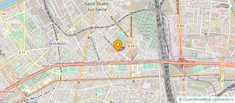 localisation de l'entreprise ATELIER IMAGES ET COMPAGNIE  SAINT-OUEN-SUR-SEINE