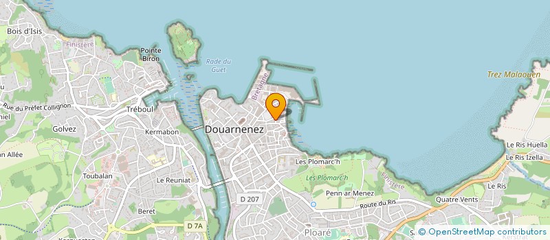 localisation de l'entreprise ATELIER IMAGIN'ARTS  DOUARNENEZ