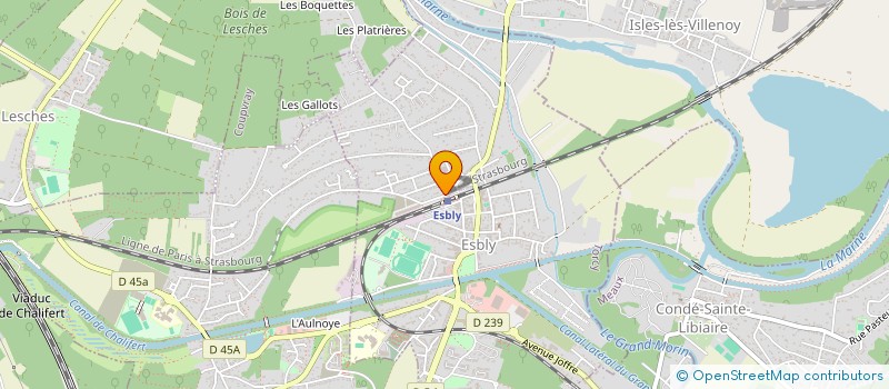 localisation de l'entreprise ATELIER INDIGO à ESBLY