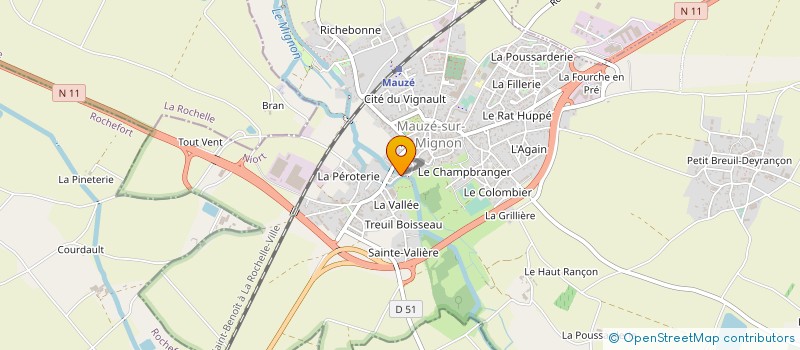 localisation de l'entreprise ATELIER INDUSTRIEL POUVRAUD à SAINT-HILAIRE-LA-PALUD