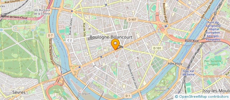localisation de l'entreprise ATELIER INFOGRAPHIQUE MEDITERRANEE à BOULOGNE-BILLANCOURT