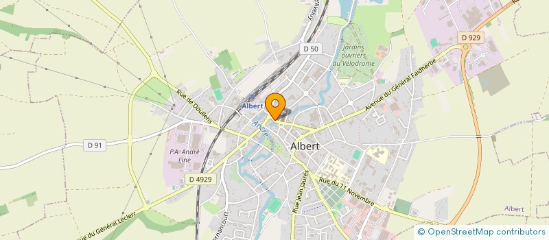 localisation de l'entreprise ATELIER INFORMATIQUE ET RESEAUX  ALBERT