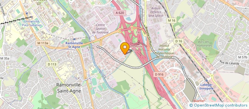 localisation de l'entreprise ATELIER INFRA à RAMONVILLE-SAINT-AGNE