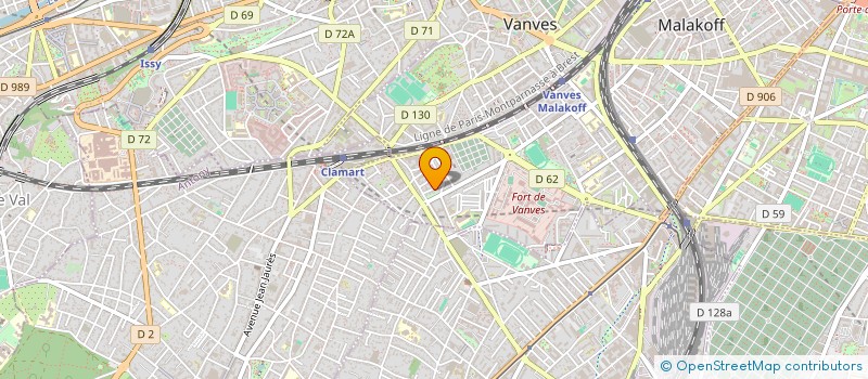 localisation de l'entreprise ATELIER INGRID BIZAGUET  MALAKOFF