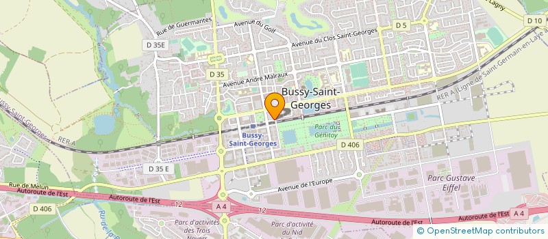 localisation de l'entreprise ATELIER INSTITUT  BUSSY-SAINT-GEORGES