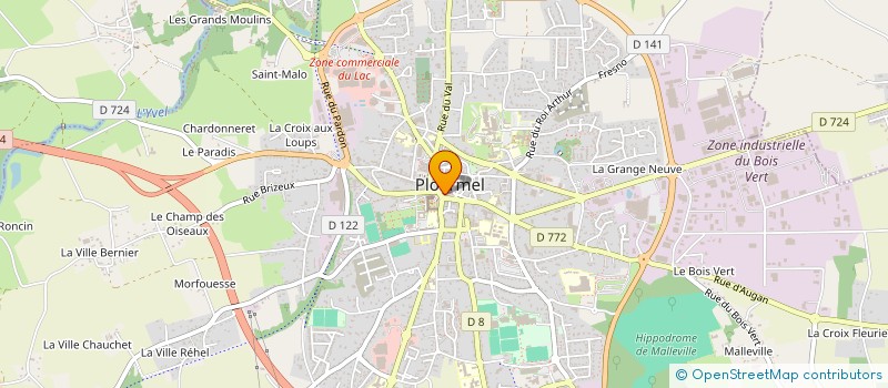 localisation de l'entreprise ATELIER ITHAKI  PLOERMEL