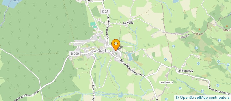 localisation de l'entreprise ATELIER J.BONIN FILS - AUTO & RETRO  LA GUICHE