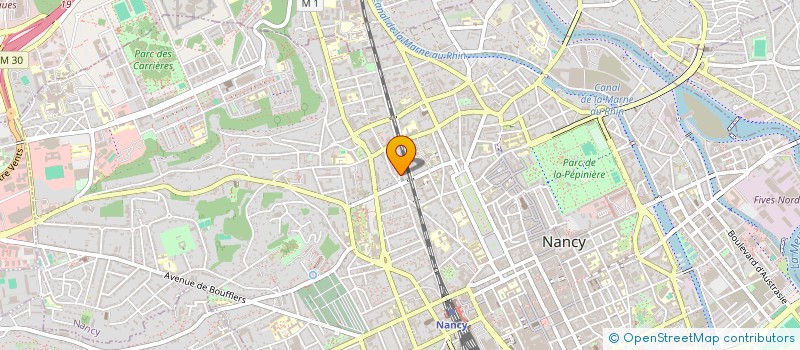 localisation de l'entreprise ATELIER JACQUES FEVE  NANCY