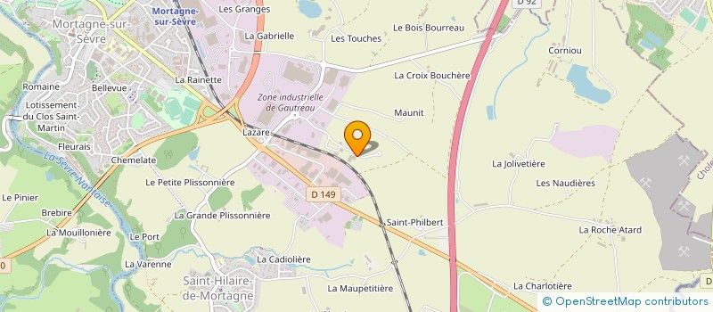 localisation de l'entreprise ATELIER JAROUSSEAU à MORTAGNE-SUR-SEVRE