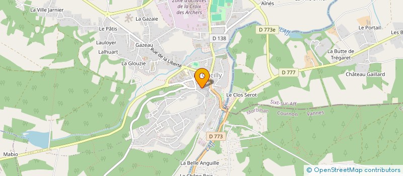 localisation de l'entreprise ATELIER JEHANNE JOUVENAUD à LA GACILLY