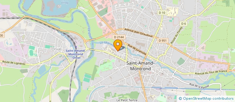 localisation de l'entreprise ATELIER JMA à SAINT-AMAND-MONTROND