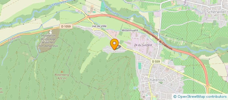 localisation de l'entreprise ATELIER KADECO  CHATENOIS