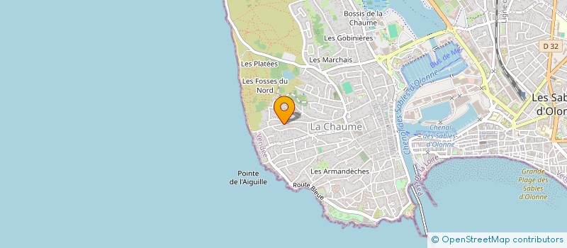 localisation de l'entreprise ATELIER KALY T  LES SABLES D'OLONNE