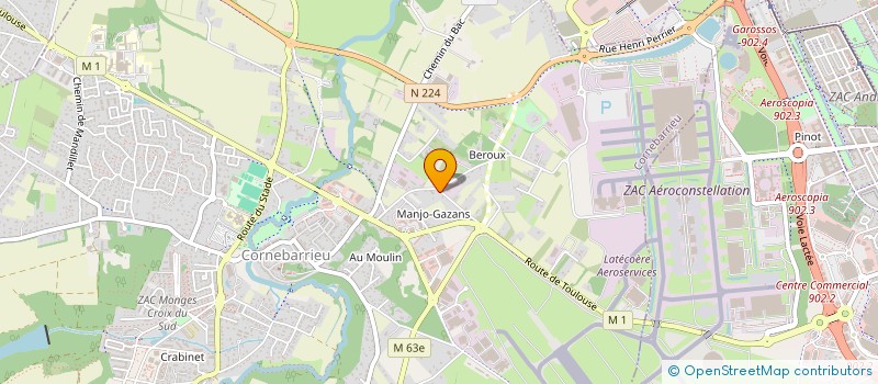 localisation de l'entreprise ATELIER KATANGA  CORNEBARRIEU