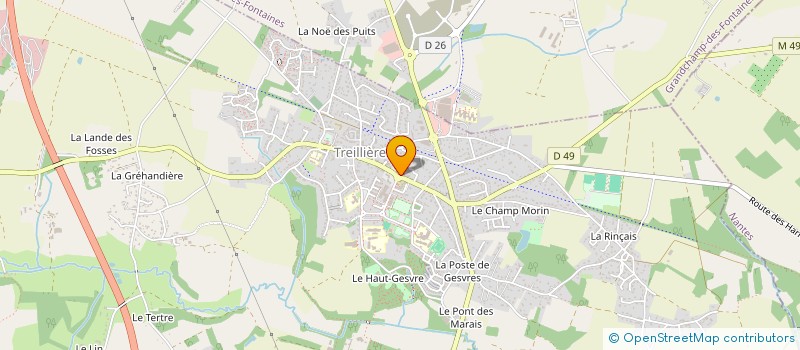localisation de l'entreprise ATELIER KERBER à TREILLIERES