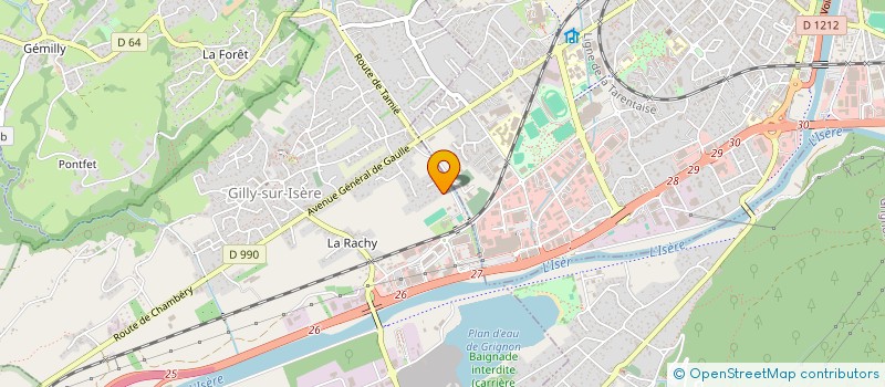 localisation de l'entreprise ATELIER KIKAPAMI  GILLY-SUR-ISERE