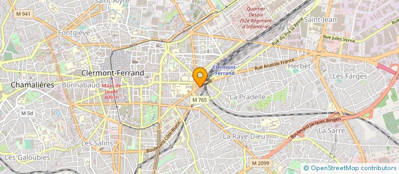 localisation de l'entreprise ATELIER KIZILTAS ARCHITECTES  CLERMONT-FERRAND